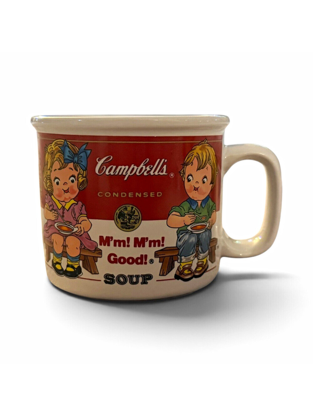 Campbell's M'm! M'm! Good! Condensed Soup Advertising Mug 1993 White/Red